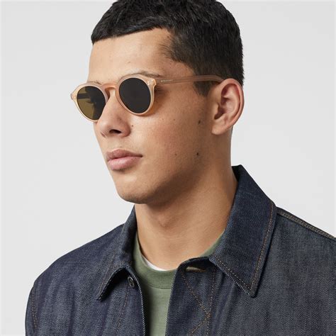 burberry keyhole round frame sunglasses